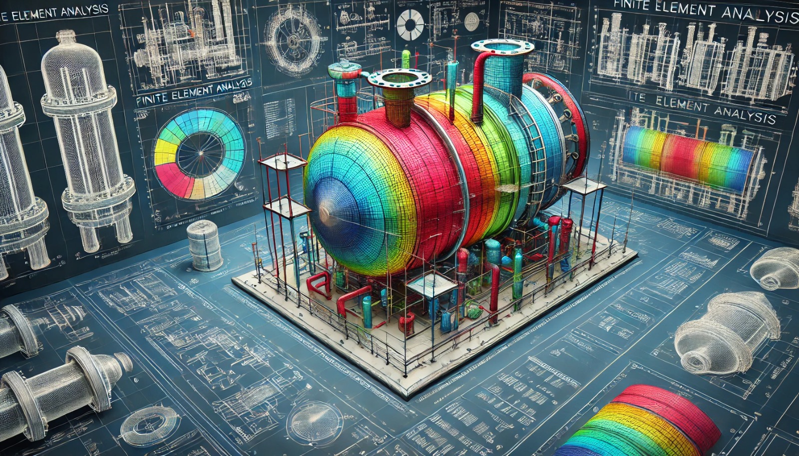 FEA Analysis of pressure vessel 